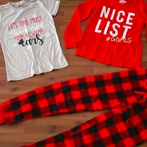3 piece girls Christmas set